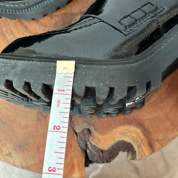 A New Day Patent Chunky Lug Sole Heeled Loafer - Picture 9 of 11